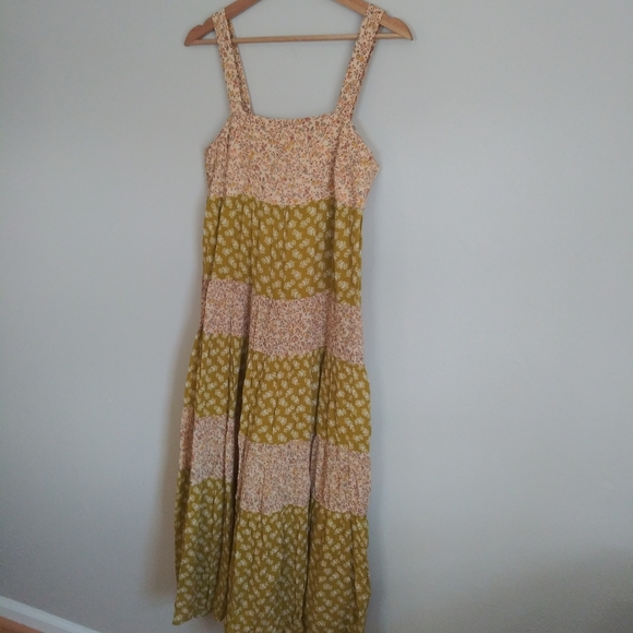 Madewell Print-Mix Midi Tiered Dress Jaipur Floral - Picture 5 of 11